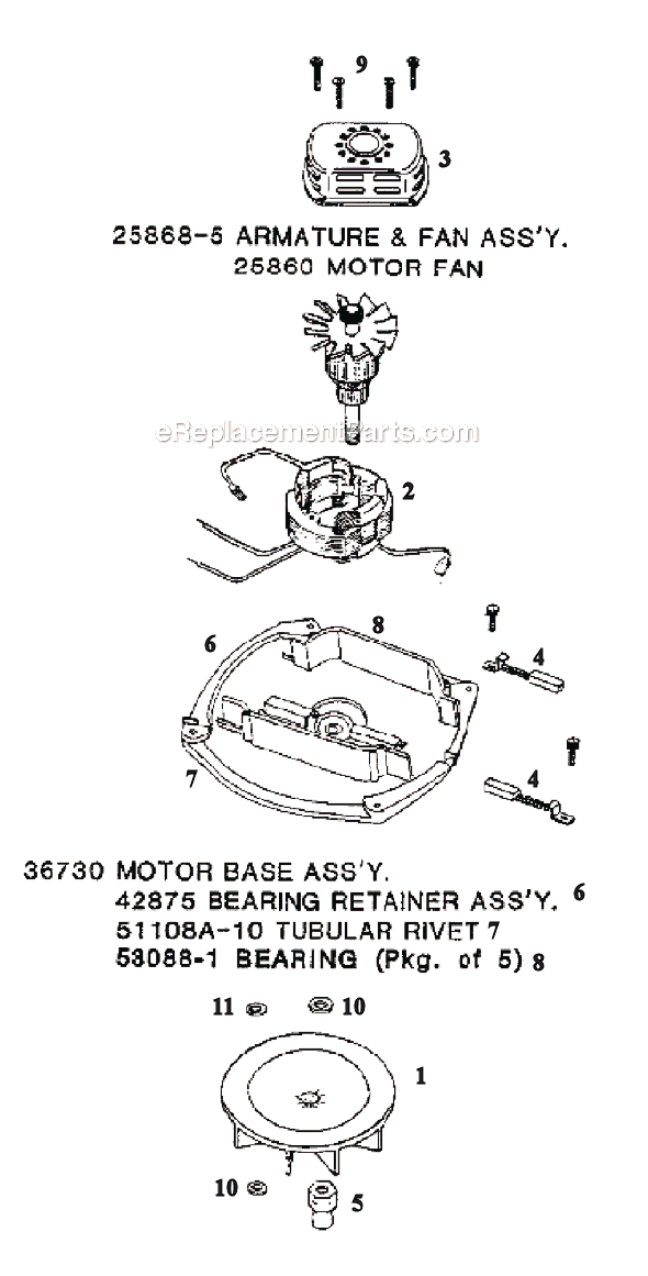 Page B Diagram and Parts List for 2134A  Eureka Upright Vacuum