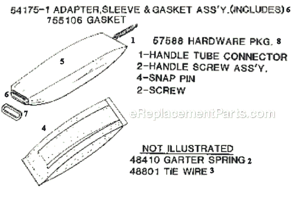 Page E Diagram and Parts List for 2134BT  Eureka Upright Vacuum