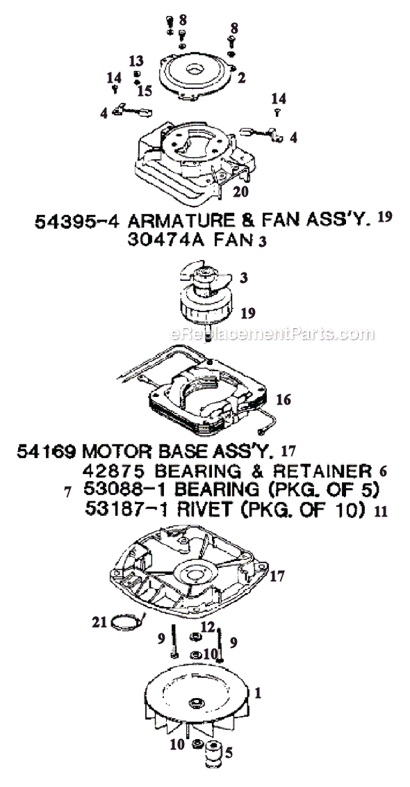 Page B Diagram and Parts List for 2134ET  Eureka Upright Vacuum
