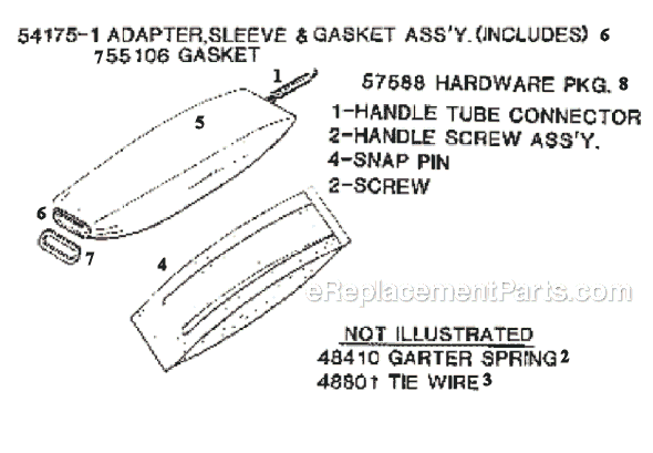 Page E Diagram and Parts List for 2134ET  Eureka Upright Vacuum