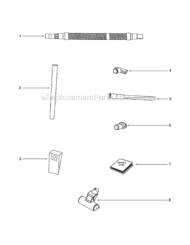 Page A Diagram and Parts List for 2275AZ  Eureka Upright Vacuum