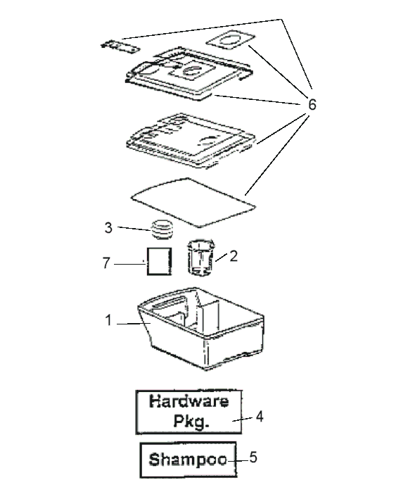 Page D Diagram and Parts List for 2430B-2  Eureka Carpet Cleaner
