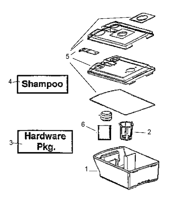 Page D Diagram and Parts List for 2442B  Eureka Carpet Cleaner