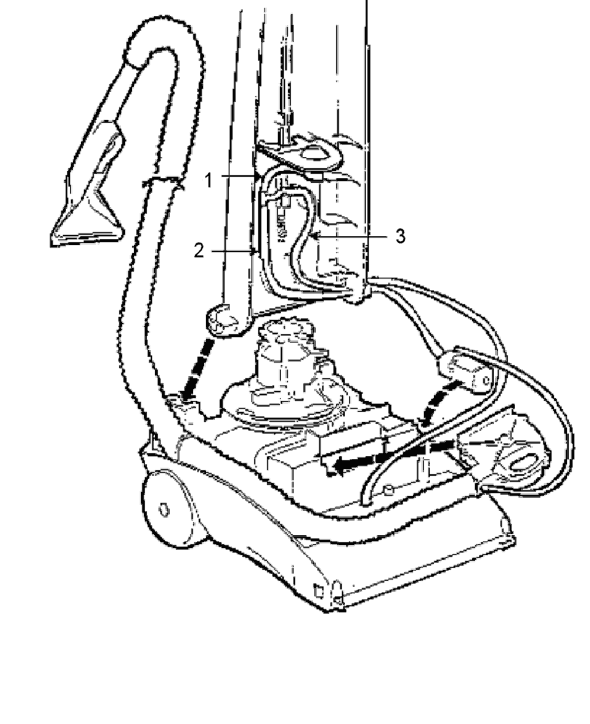 Page E Diagram and Parts List for 2450AT  Eureka Carpet Cleaner