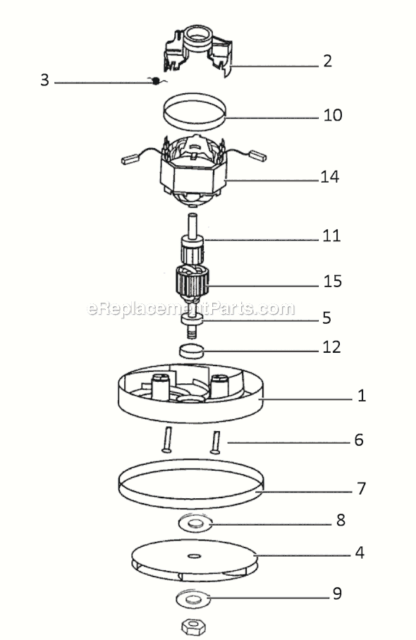 Page B Diagram and Parts List for 285A  Eureka Upright Vacuum