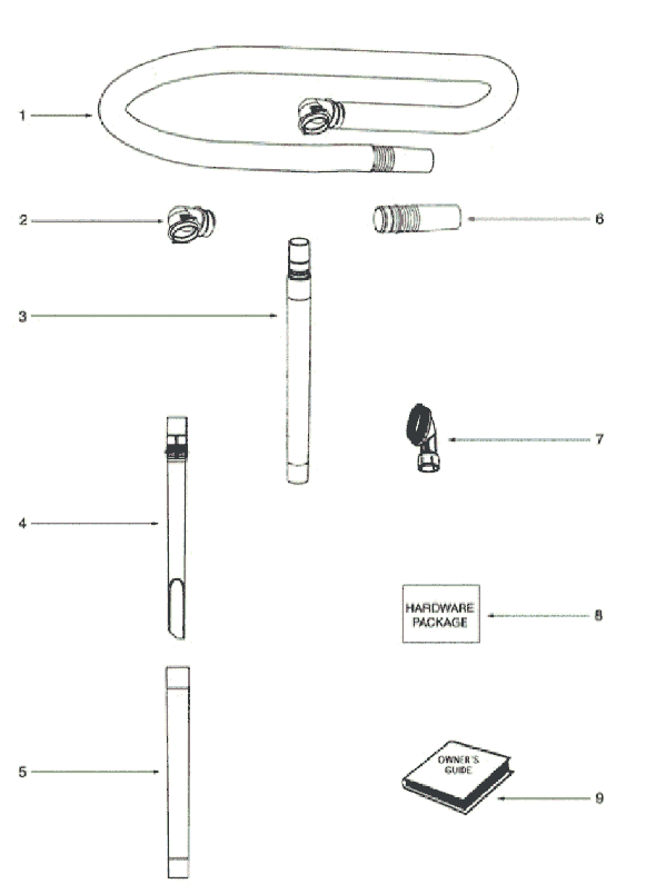 Page A Diagram and Parts List for 2904AZ  Eureka Upright Vacuum