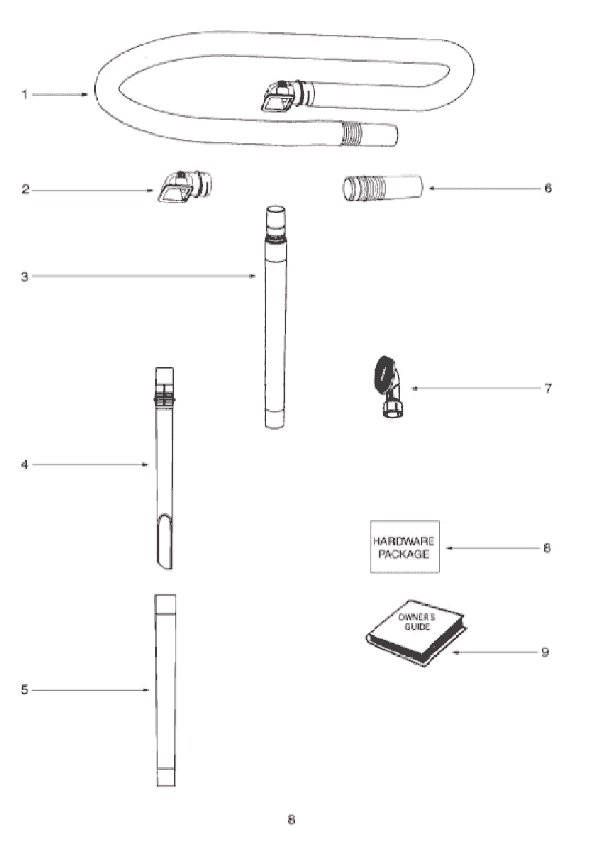 Page A Diagram and Parts List for 2920A  Eureka Upright Vacuum
