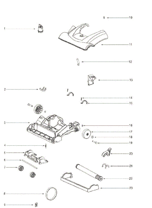 Page A Diagram and Parts List for 2981AV  Eureka Upright Vacuum