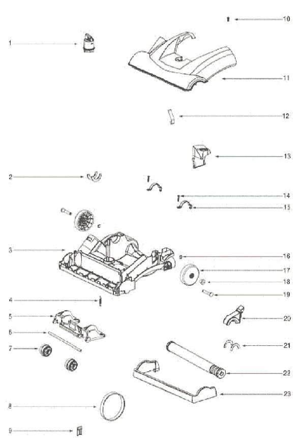Page A Diagram and Parts List for 2981BVZ  Eureka Upright Vacuum