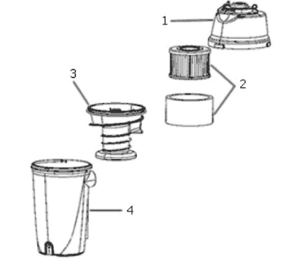 Page B Diagram and Parts List for 3041AQU  Eureka Upright Vacuum