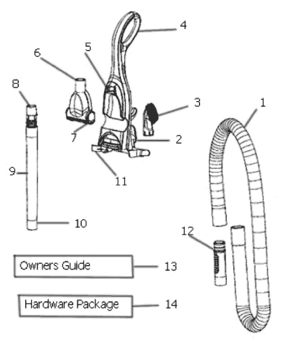 Page C Diagram and Parts List for 3041RED  Eureka Upright Vacuum