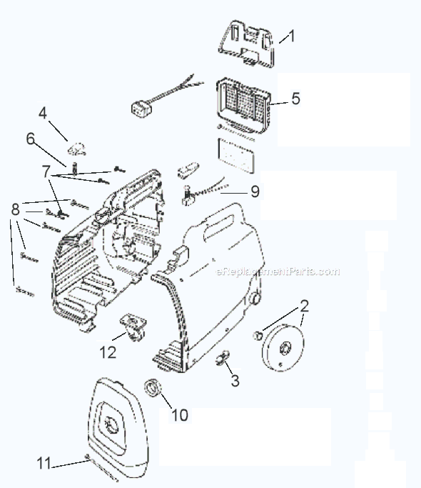 Page A Diagram and Parts List for 3123A  Eureka Canister Vacuum