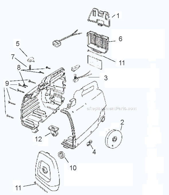Page A Diagram and Parts List for 3140E  Eureka Canister Vacuum