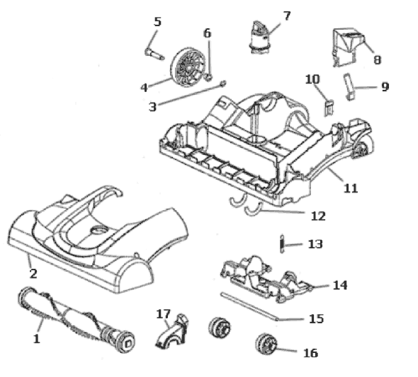 Page A Diagram and Parts List for 3277AVZ  Eureka Upright Vacuum