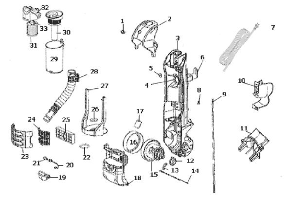 Page C Diagram and Parts List for 3281AZ  Eureka Upright Vacuum