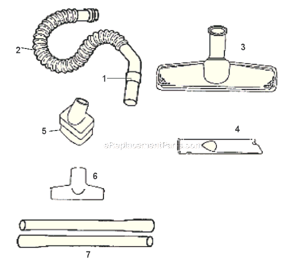 Page C Diagram and Parts List for 3631A  Eureka Canister Vacuum