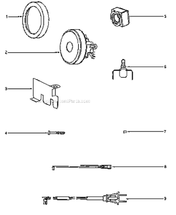 Page B Diagram and Parts List for 3670G-2  Eureka Canister Vacuum
