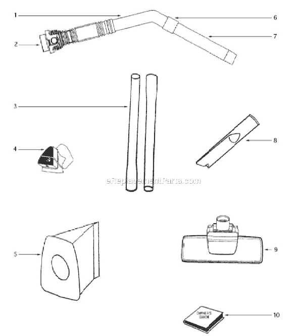 Page C Diagram and Parts List for 3670G-3  Eureka Canister Vacuum