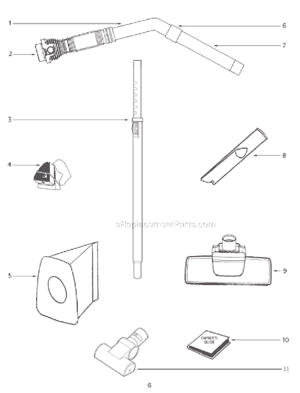 Page C Diagram and Parts List for 3684D-3  Eureka Canister Vacuum