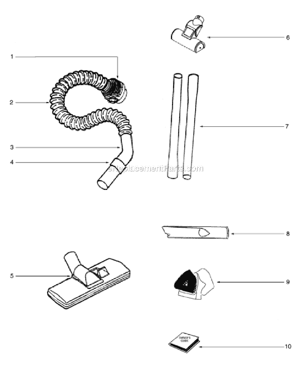 Page C Diagram and Parts List for 3690AV  Eureka Canister Vacuum