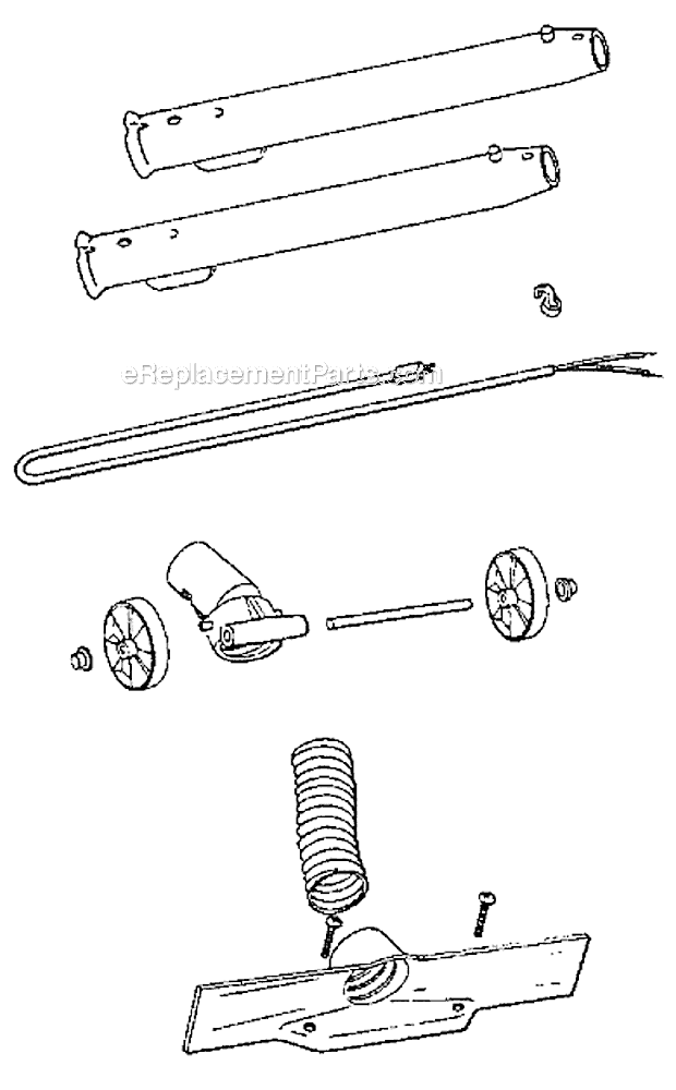 Page D Diagram and Parts List for 3930A  Eureka Canister Vacuum
