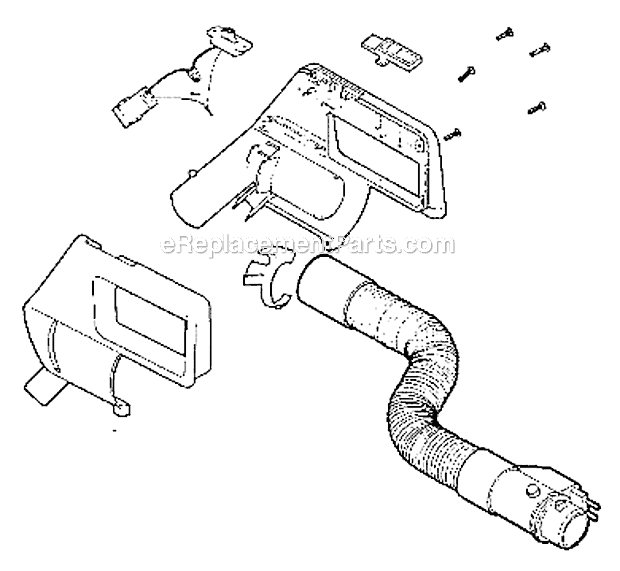 Page D Diagram and Parts List for 3987B  Eureka Canister Vacuum