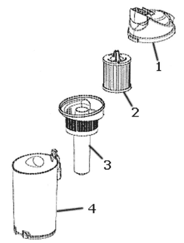 Page B Diagram and Parts List for 4235AZ  Eureka Upright Vacuum