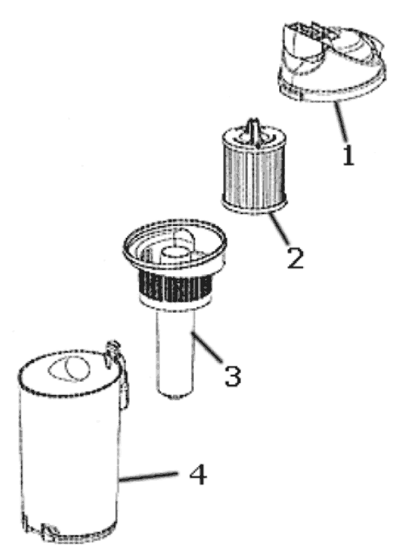 Page B Diagram and Parts List for 4236AZ  Eureka Upright Vacuum