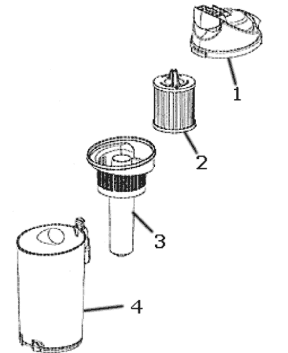 Page B Diagram and Parts List for 4238AZ  Eureka Upright Vacuum