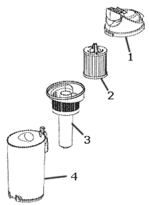 Page B Diagram and Parts List for 4239AZ  Eureka Upright Vacuum