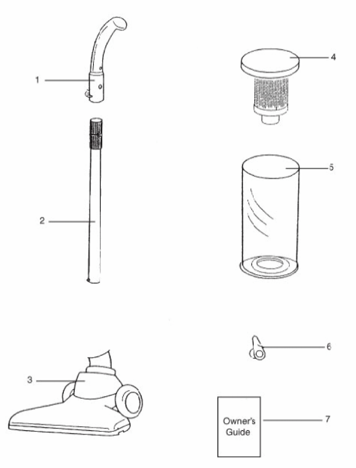 Page A Diagram and Parts List for 426A  Eureka Upright Vacuum