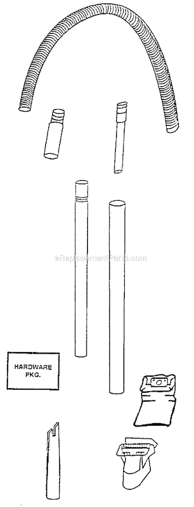 Page A Diagram and Parts List for 4320ATX  Eureka Upright Vacuum