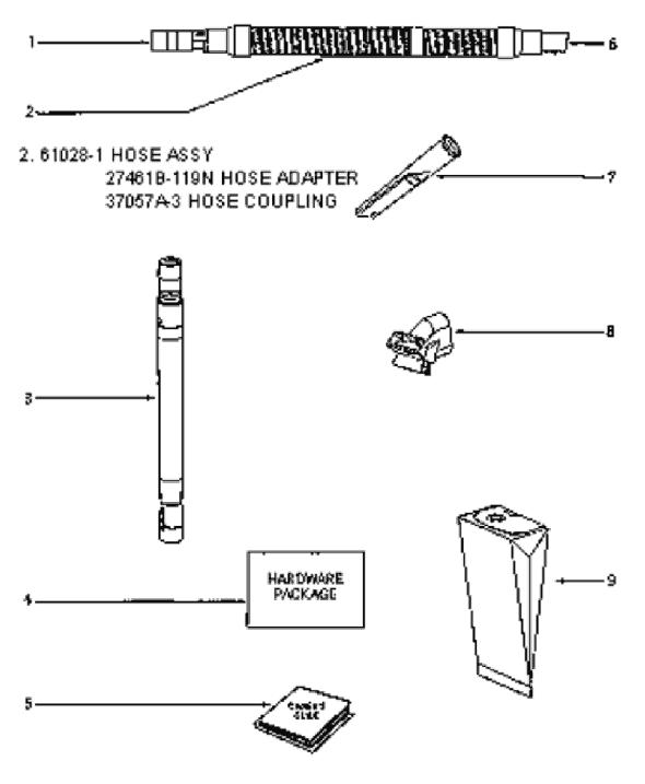 Page C Diagram and Parts List for 4334AT  Eureka Upright Vacuum