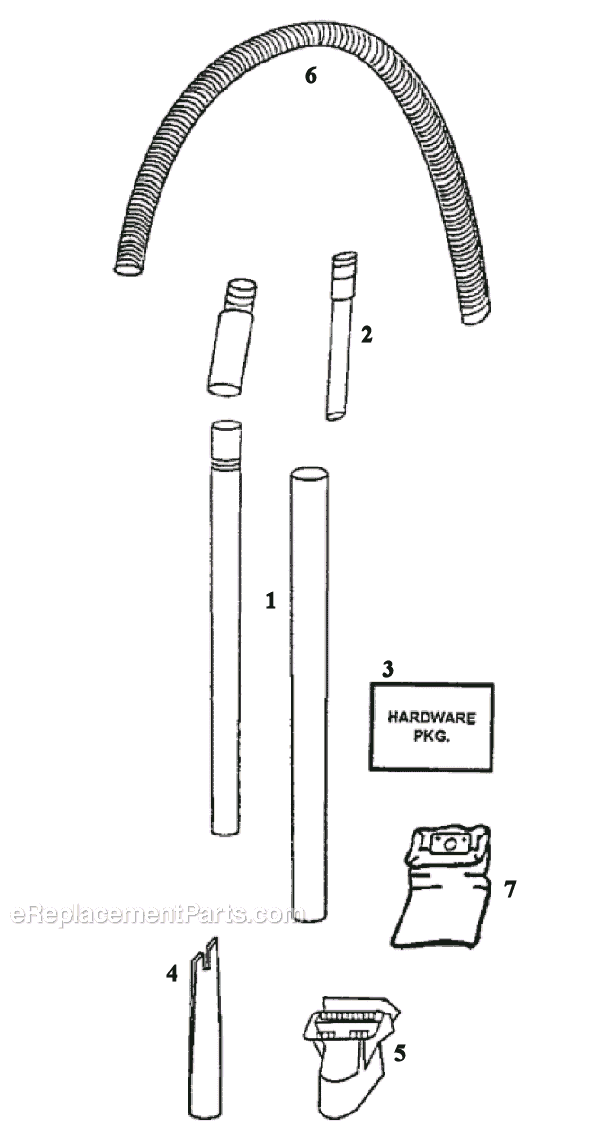 Page C Diagram and Parts List for 4335BT  Eureka Upright Vacuum