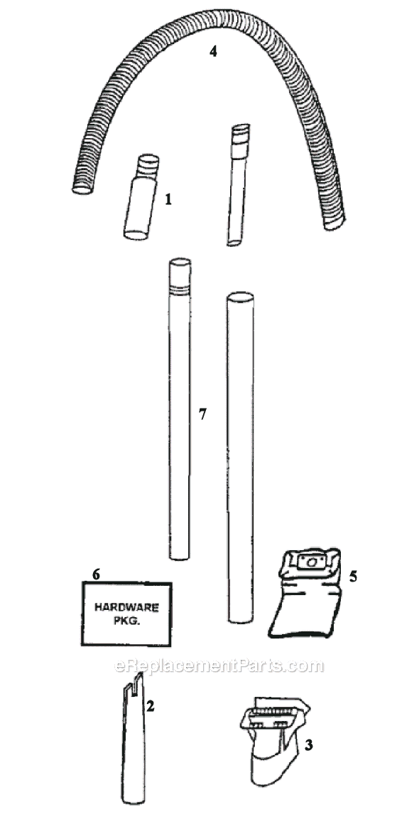 Page C Diagram and Parts List for 4340AT  Eureka Upright Vacuum