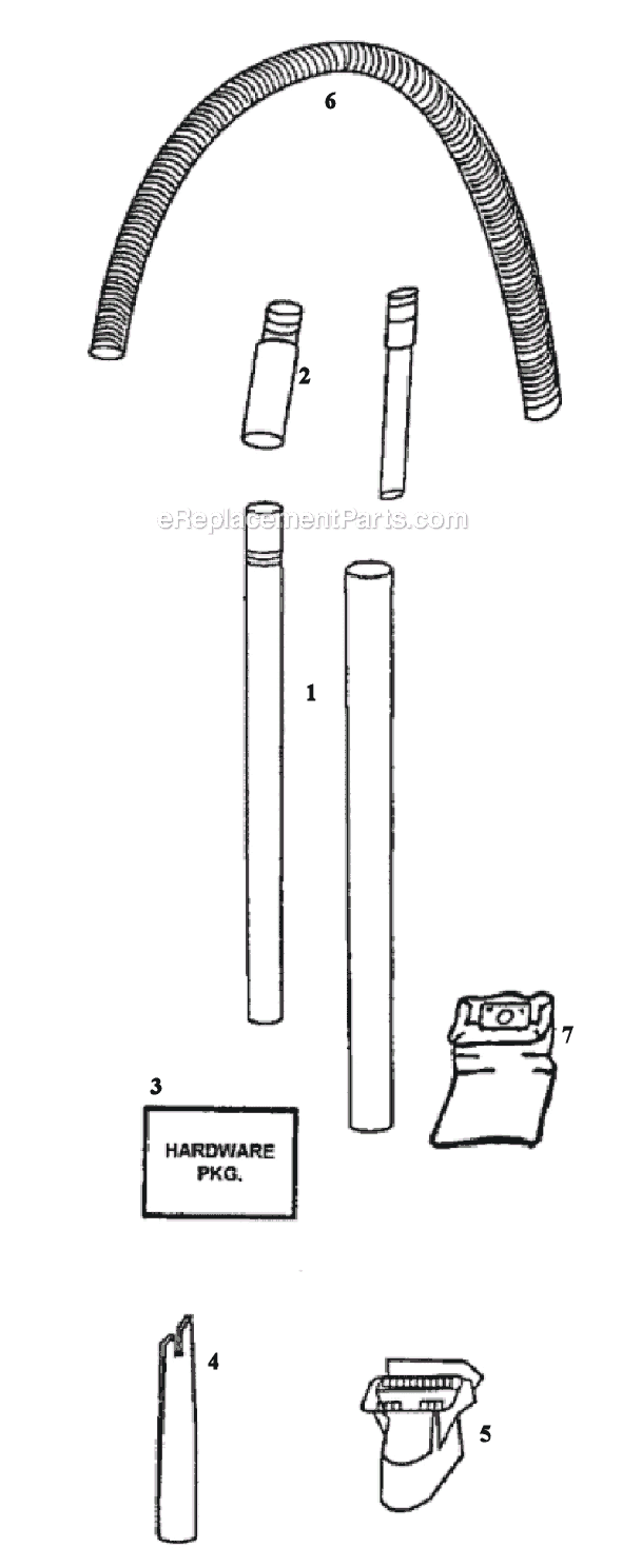Page C Diagram and Parts List for 4340BT  Eureka Upright Vacuum