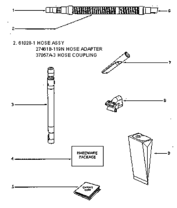 Page C Diagram and Parts List for 4341ATV  Eureka Upright Vacuum