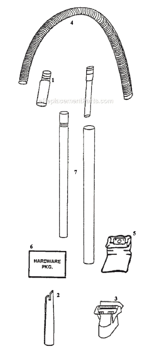 Page C Diagram and Parts List for 4350AT  Eureka Upright Vacuum