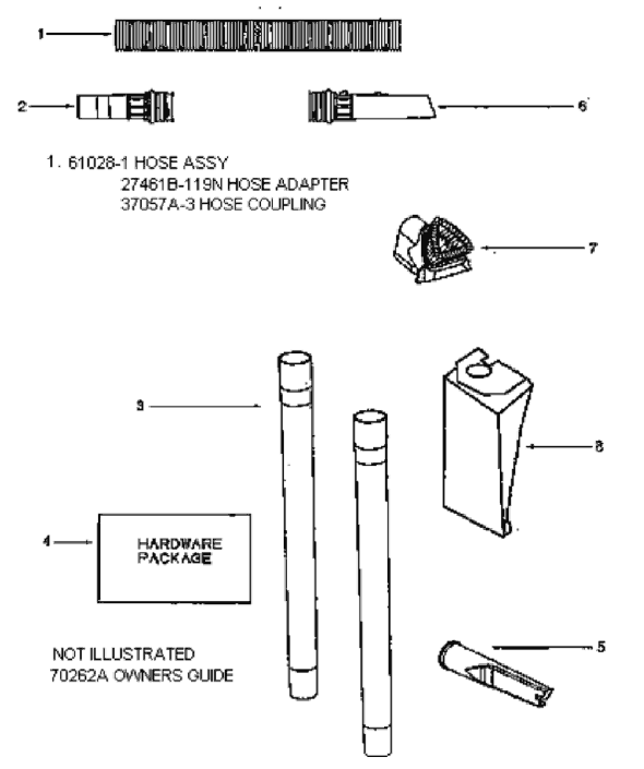 Page C Diagram and Parts List for 4354AT  Eureka Upright Vacuum