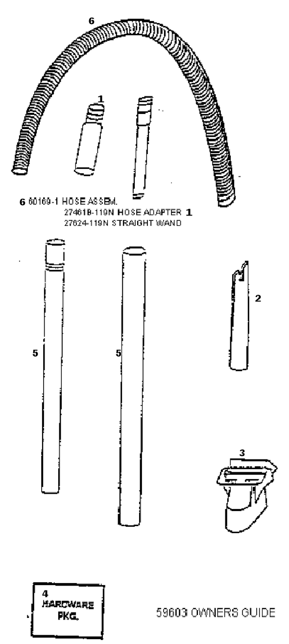 Page D Diagram and Parts List for 4380AT  Eureka Upright Vacuum