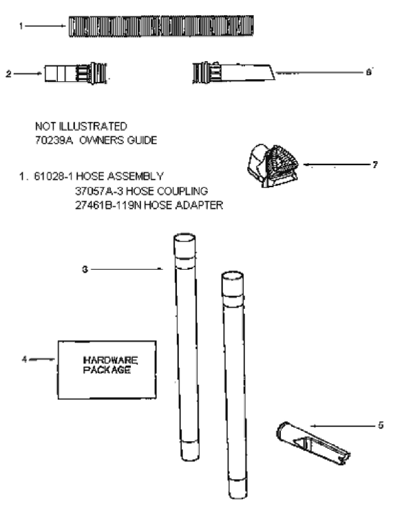 Page D Diagram and Parts List for 4384AT  Eureka Upright Vacuum