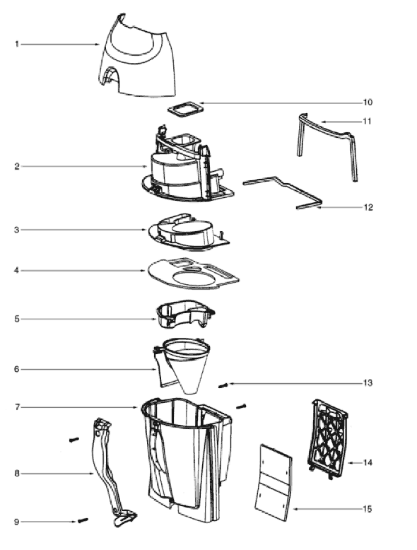 Page C Diagram and Parts List for 4388BT  Eureka Upright Vacuum