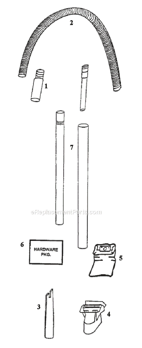 Page C Diagram and Parts List for 4440AT  Eureka Upright Vacuum