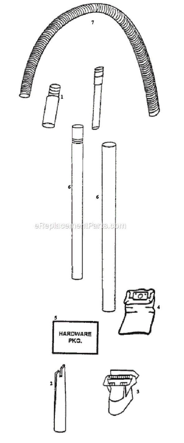 Page C Diagram and Parts List for 4455AT  Eureka Upright Vacuum