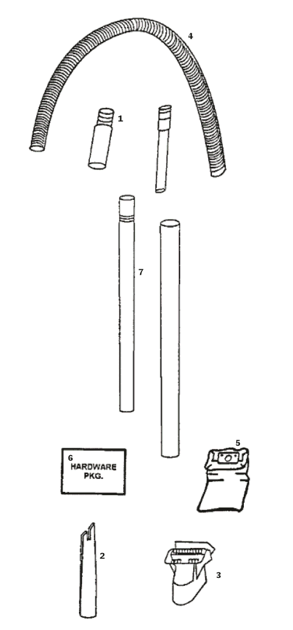 Page C Diagram and Parts List for 4460AT  Eureka Upright Vacuum