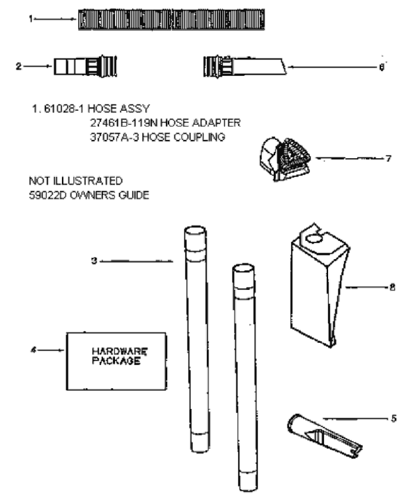 Page C Diagram and Parts List for 4460DTM  Eureka Upright Vacuum