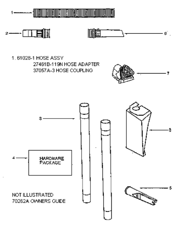 Page C Diagram and Parts List for 4461AT  Eureka Upright Vacuum