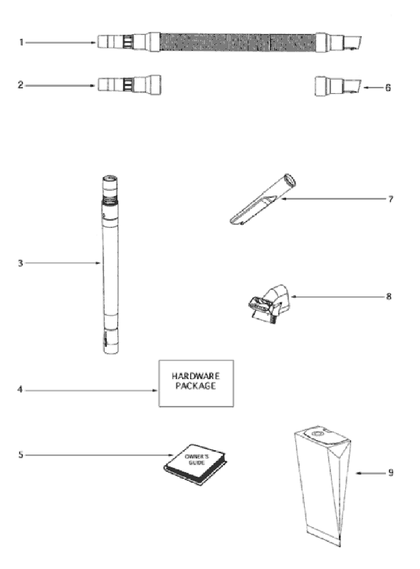 Page C Diagram and Parts List for 4468A  Eureka Upright Vacuum