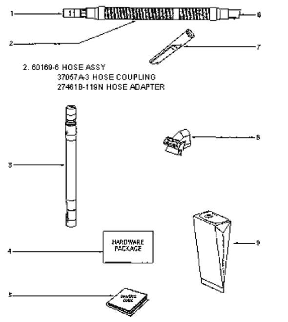 Page C Diagram and Parts List for 4469BT  Eureka Upright Vacuum