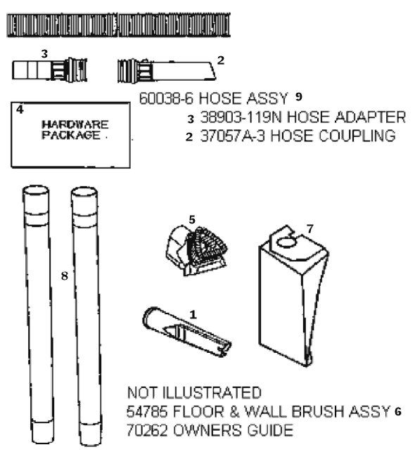 Page C Diagram and Parts List for 4476AT  Eureka Upright Vacuum